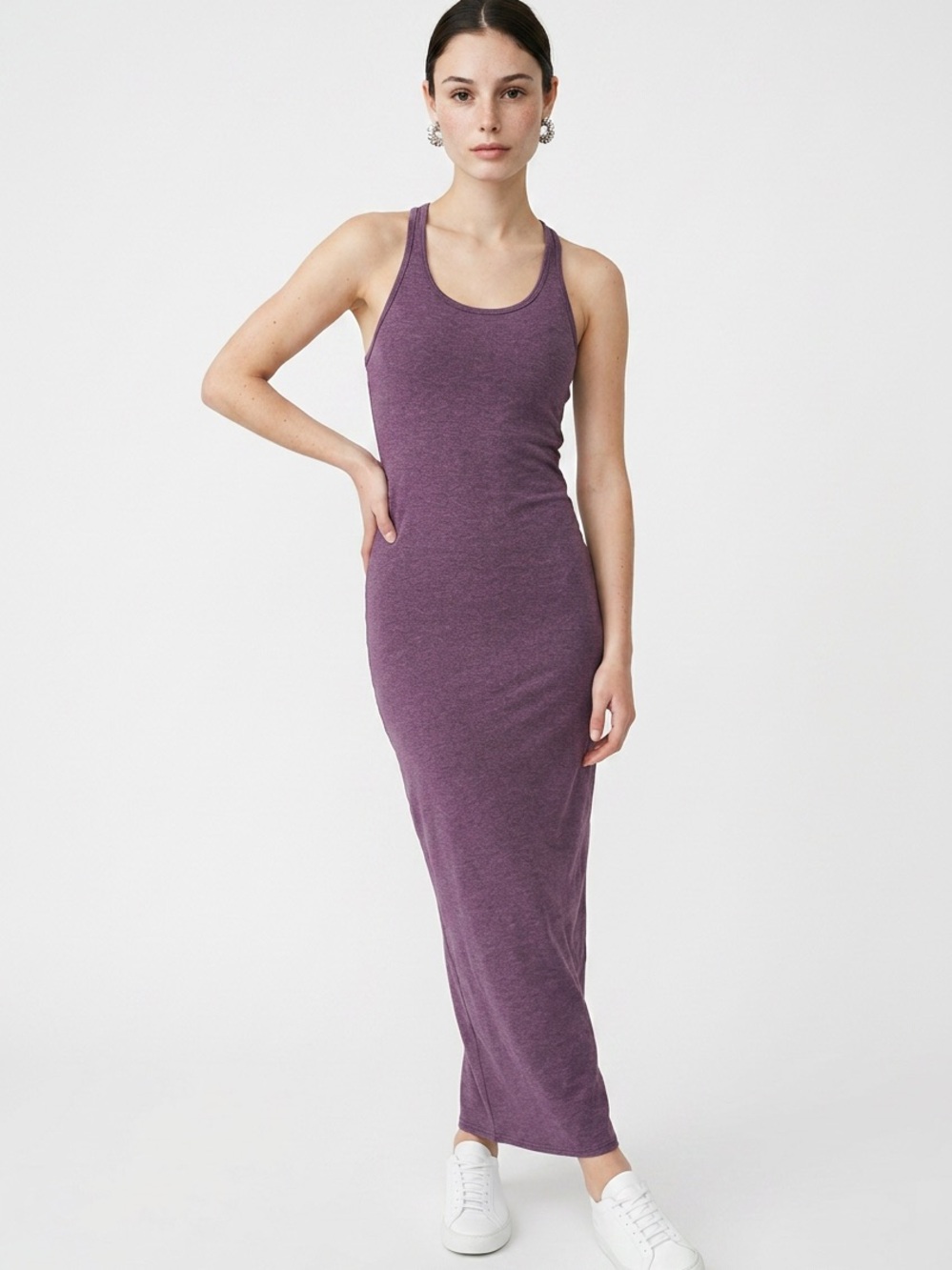 LULULEMON | Refresh Purple Racerback Tank Maxi Dress Women’s Size 4